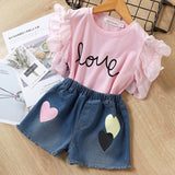 Melario Girls Clothing Sets 2020 New Summer Flower Printing Vest+Pants Fashion Kids Clothes Casual Clothing Sets for Children