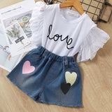 Melario Girls Clothing Sets 2020 New Summer Flower Printing Vest+Pants Fashion Kids Clothes Casual Clothing Sets for Children