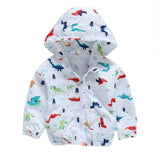 80-120cm Cute Dinosaur Spring Children Coat Autumn Kids Jacket Boys Outerwear Coats Active Boy Windbreaker Baby Clothes Clothing