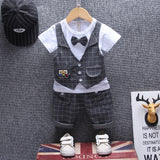 New Summer Children Boys Girl Cotton Clothes Kids Bowknot T-Shirt Shorts 2pcs/Sets Toddler Fashion Clothing Sets Baby Tracksuits