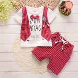 New Summer Children Boys Girl Cotton Clothes Kids Bowknot T-Shirt Shorts 2pcs/Sets Toddler Fashion Clothing Sets Baby Tracksuits