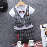 New Summer Children Boys Girl Cotton Clothes Kids Bowknot T-Shirt Shorts 2pcs/Sets Toddler Fashion Clothing Sets Baby Tracksuits