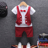 New Summer Children Boys Girl Cotton Clothes Kids Bowknot T-Shirt Shorts 2pcs/Sets Toddler Fashion Clothing Sets Baby Tracksuits