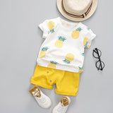 2020 fashion infant Suits Baby Clothing Set for Boys Girls Cute Summer Casual Clothes Set Giraffe Top+Shorts Kids Clothes