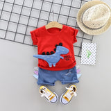 2020 fashion infant Suits Baby Clothing Set for Boys Girls Cute Summer Casual Clothes Set Giraffe Top+Shorts Kids Clothes