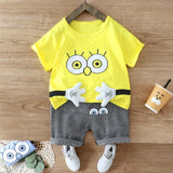 2020 fashion infant Suits Baby Clothing Set for Boys Girls Cute Summer Casual Clothes Set Giraffe Top+Shorts Kids Clothes