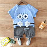 2020 fashion infant Suits Baby Clothing Set for Boys Girls Cute Summer Casual Clothes Set Giraffe Top+Shorts Kids Clothes