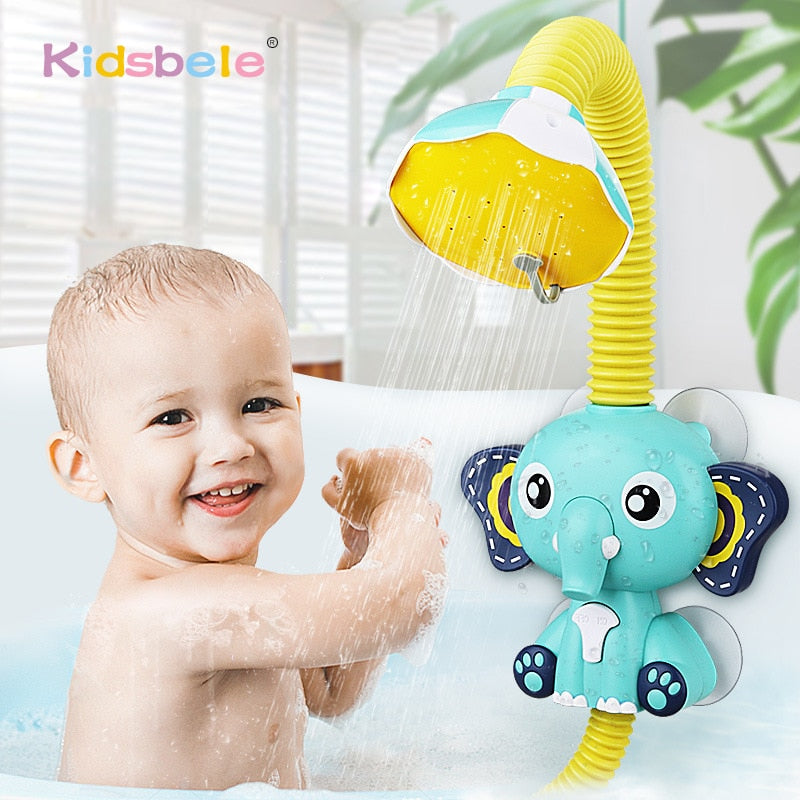 Bath Toys Baby Water Game Elephant Model Faucet Shower Electric Water Spray Toy For Kids Swimming Bathroom Baby Toys