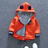 Benemaker Winter Fleece Jackets For Boy Trench Children's Clothing 2-10Y Hooded Warm Outerwear Windbreaker Baby Kids Coats JH019