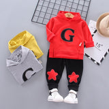 New Boys Clothing Sets Spring Autumn Baby Kids Sets Cotton Star Boy Tracksuits Kids Suits Long Sleeve T Shirt+Pants Free shipp