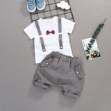 HE Hello Enjoy Kids Clothes Toddler Boys Clothing Set Children Summer Cartoon Kids Applique Star Tops Shorts Infantil Baby Suit