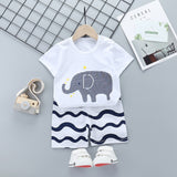 Unni-yun Casual Baby Kids Sport Clothing Plaid Lion Clothes Sets for Boys Costumes 100% Cotton Baby Clothes 6M -4 Years Old