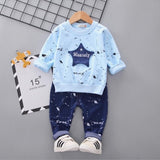 New Boys Clothing Sets Spring Autumn Baby Kids Sets Cotton Star Boy Tracksuits Kids Suits Long Sleeve T Shirt+Pants Free shipp