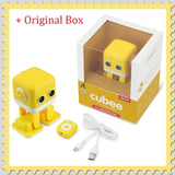 WLTOYS Cubee RC Robot Toy Smart Bluetooth Speaker Intelligent Musical Dancing Machine LED Face Desk Kids Gift Gesture Interative