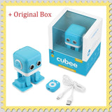 WLTOYS Cubee RC Robot Toy Smart Bluetooth Speaker Intelligent Musical Dancing Machine LED Face Desk Kids Gift Gesture Interative