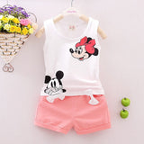 Summer Toddler Girls' Clothes Sleeveless T-shirt Vest Tops+Short Pant 2PCS Outfits Set Children Kid Girl Clothing