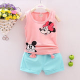 Summer Toddler Girls' Clothes Sleeveless T-shirt Vest Tops+Short Pant 2PCS Outfits Set Children Kid Girl Clothing