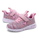 Children Mesh Casual Shoes Girl Sneakers Kids Banner Sport Footwear Kids Shoes for Girl Light Shoes Cute Pink Flat Shoes Winter