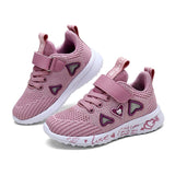 Children Mesh Casual Shoes Girl Sneakers Kids Banner Sport Footwear Kids Shoes for Girl Light Shoes Cute Pink Flat Shoes Winter