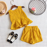 Humor Bear Baby Girl Clothes Hot Summer Children's Girls' Clothing Sets Kids Bay Clothes Toddler Chiffon bowknot coat+Pants 1-4Y