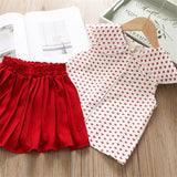 Bear Leader Girls Clothing Sets New Summer Sleeveless T-shirt+Print Bow Skirt 2Pcs for Kids Clothing Sets Baby Clothes Outfits