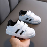 Boys Sneakers For Kids Shoes Baby Girls Toddler Shoes Fashion Brand White PU Casual Light Soft Sport Running Children's Shoes