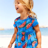 Jumping meters Princess kids clothing dresses girls summer all printed watermelan  children clothes tunic tutu dresses girl