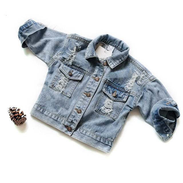 Bear Leader Girls Denim Coats New Brand Spring Kids Jackets Clothes Cartoon Coat Embroidery Children Clothing for 3 8Y