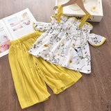 Bear Leader Girls Clothes Set 2020 Summer Children Clothing Short Sleeve T-shirt and Print Shorts 2 Pcs Girl Kids Clothes Suit