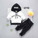 LZH Toddler Boys Clothes Autumn Winter Kids Girls Clothes Hooded+Pant 2pcs Outfit Suit Children Clothing For Boys Clothing Sets