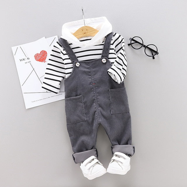 LZH Toddler Boys Clothes Autumn Winter Kids Girls Clothes Hooded+Pant 2pcs Outfit Suit Children Clothing For Boys Clothing Sets