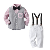 New Baby Boys Gentleman set Clothing Set,High quality Kids Suit jacket+T-Shirt+Pants 3Pcs Sport Clothes Suit,Boys Spring Clothes