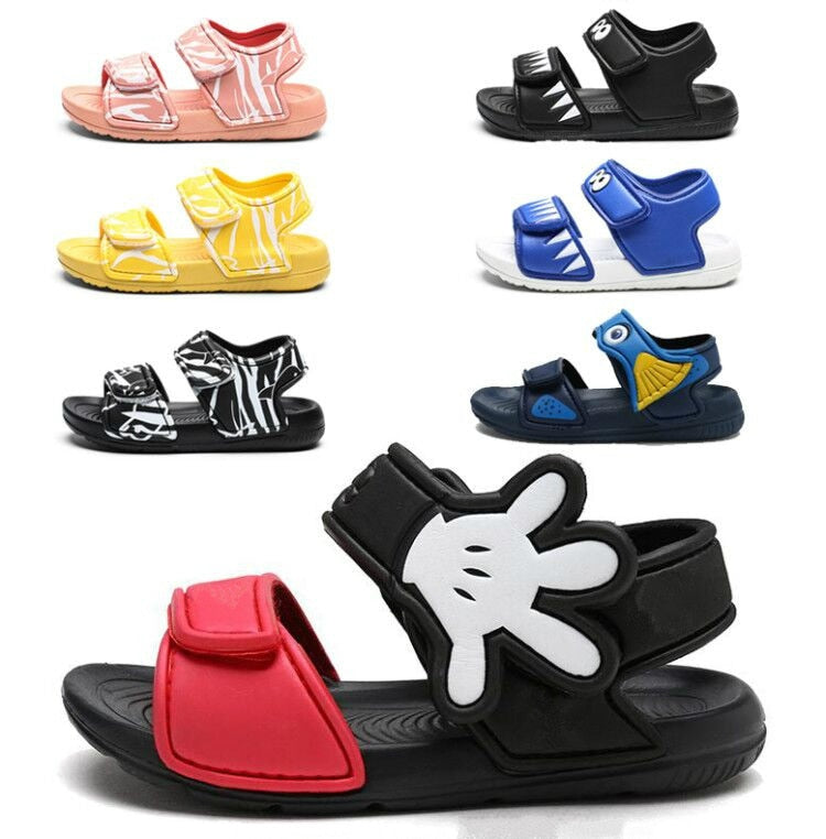 2020 Kids Girls Sandals Summer New Non-slip Beach Shoes Open Children's Sandals Wild Boys Student Children's Shoes