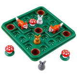 Child Smart Hide&Seek Board Games With Solution Kids Toys Jumping Rabbit Logical Thinking Game IQ Training Toys